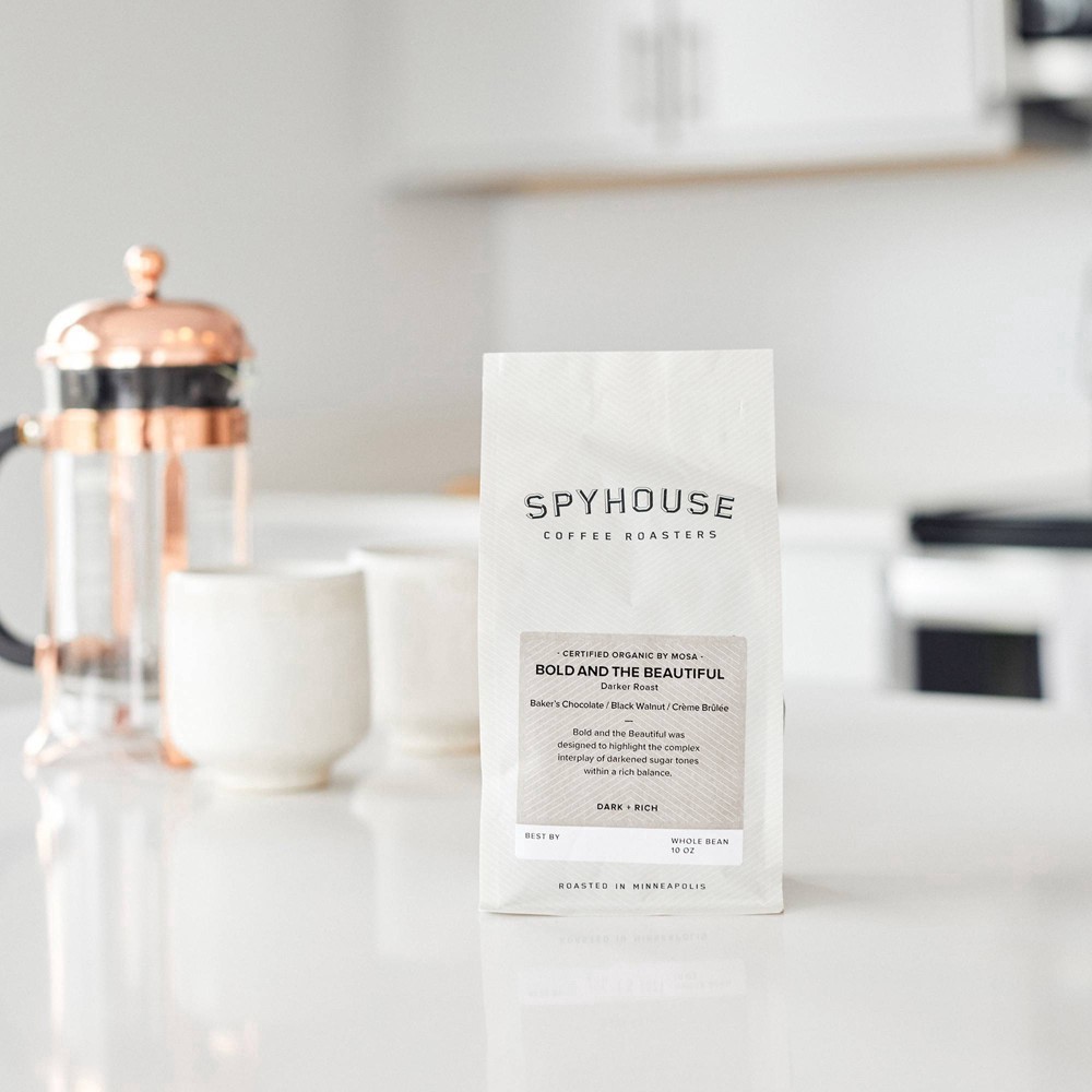 slide 3 of 3, Spyhouse Coffee Roasters Bold & The Beautiful Organic Dark Roast Blend- 10 oz, 
