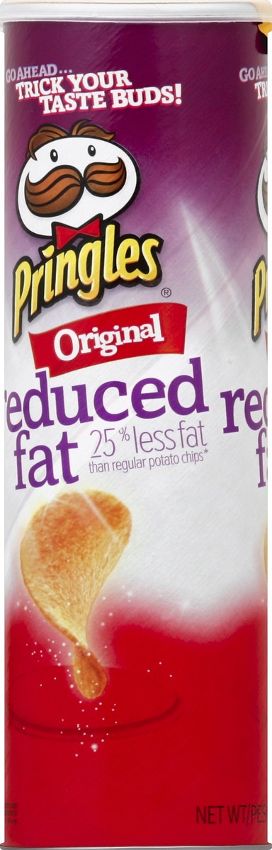 slide 3 of 6, Pringles Potato Crisps Chips, Lunch Snacks, Snacks On The Go, Original Reduced Fat, 4.9 oz