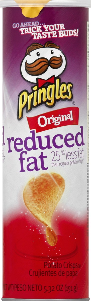 slide 5 of 6, Pringles Potato Crisps Chips, Lunch Snacks, Snacks On The Go, Original Reduced Fat, 4.9 oz