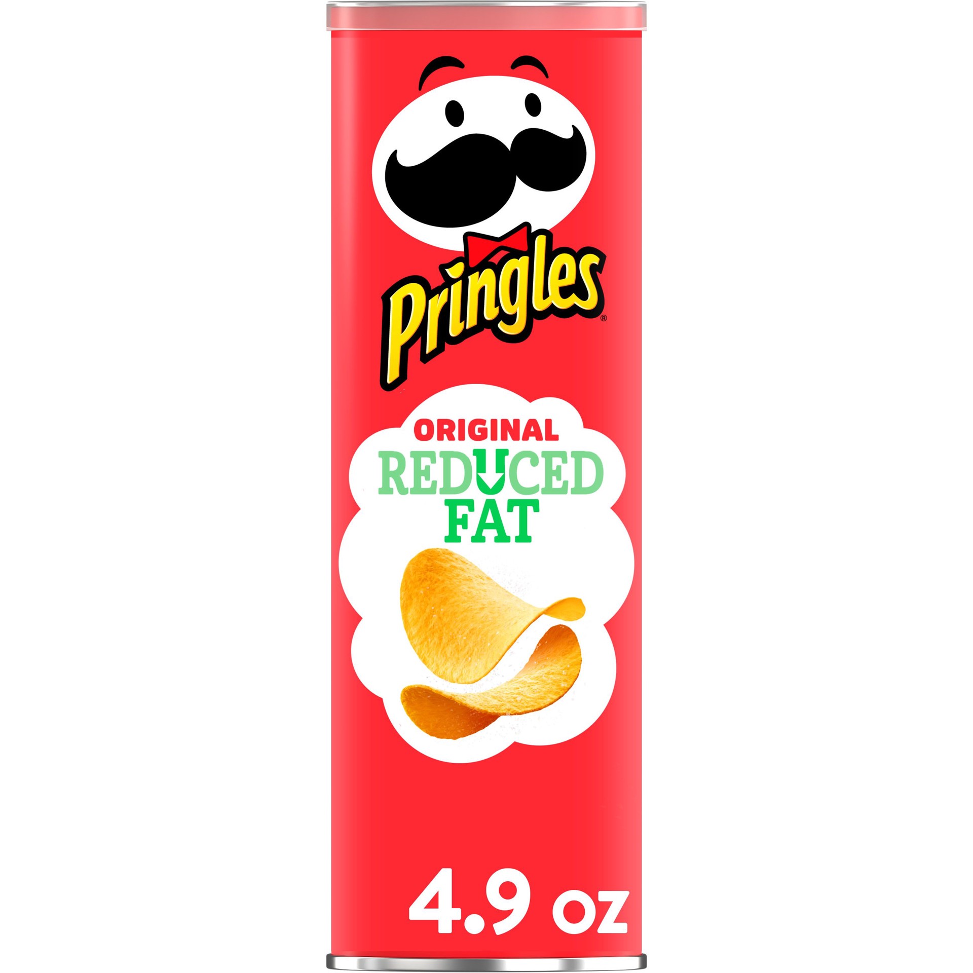 slide 1 of 6, Pringles Potato Crisps Chips, Lunch Snacks, Snacks On The Go, Original Reduced Fat, 4.9 oz