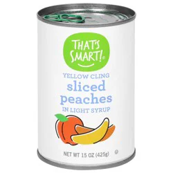 That's Smart! Yellow Cling Sliced Peaches In Light Syrup
