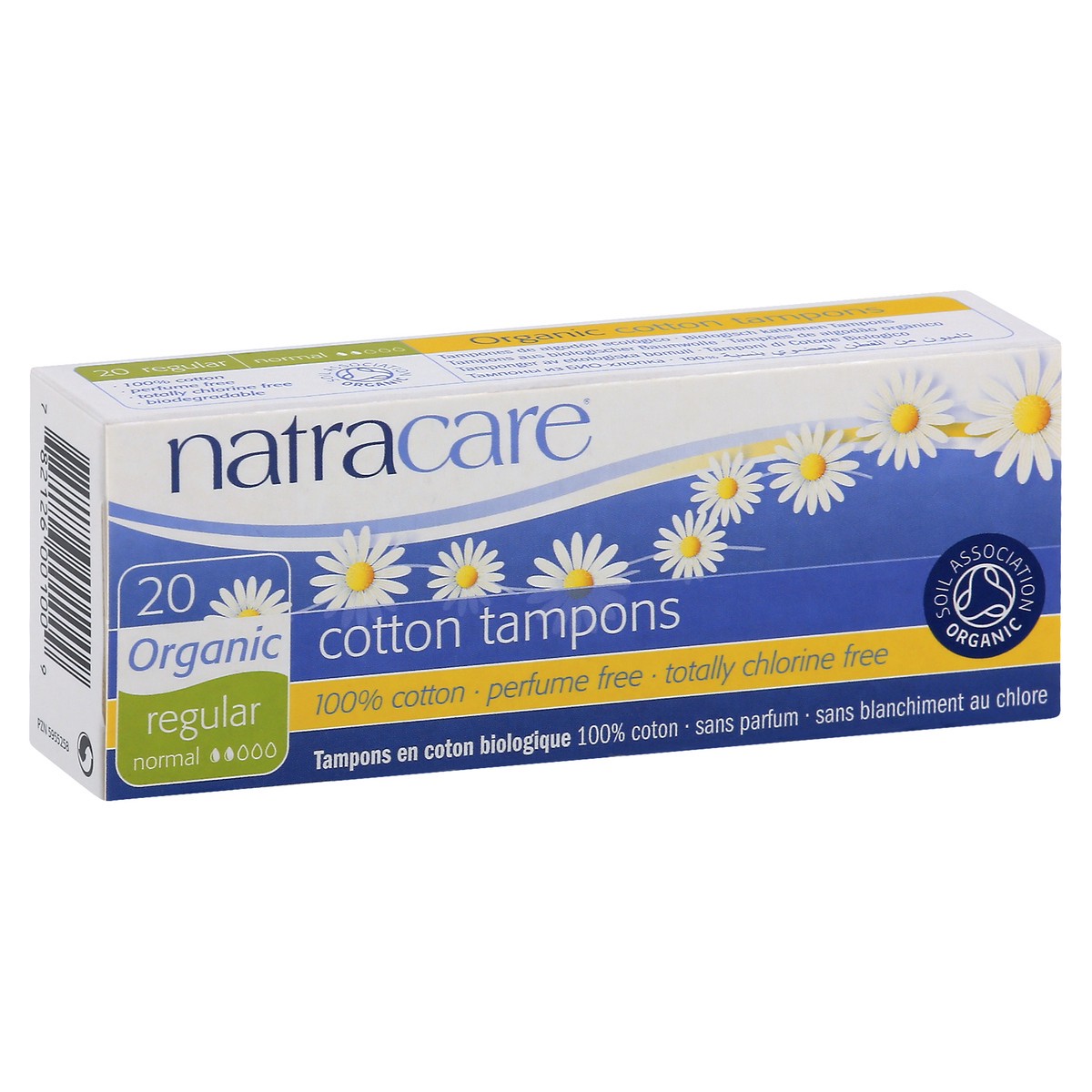 slide 5 of 9, Natracare Organic Cotton Regular Tampons, 20 ct