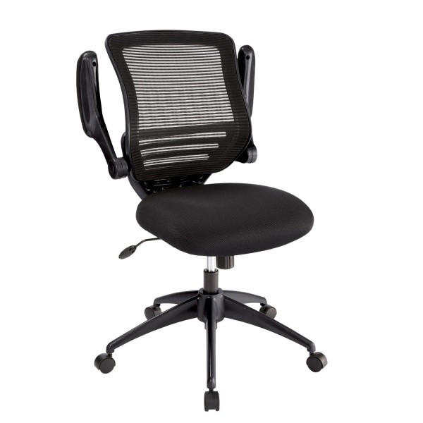 slide 4 of 10, Realspace Calusa Mesh Mid-Back Manager's Chair, Black, 1 ct