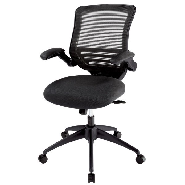 slide 5 of 10, Realspace Calusa Mesh Mid-Back Manager's Chair, Black, 1 ct