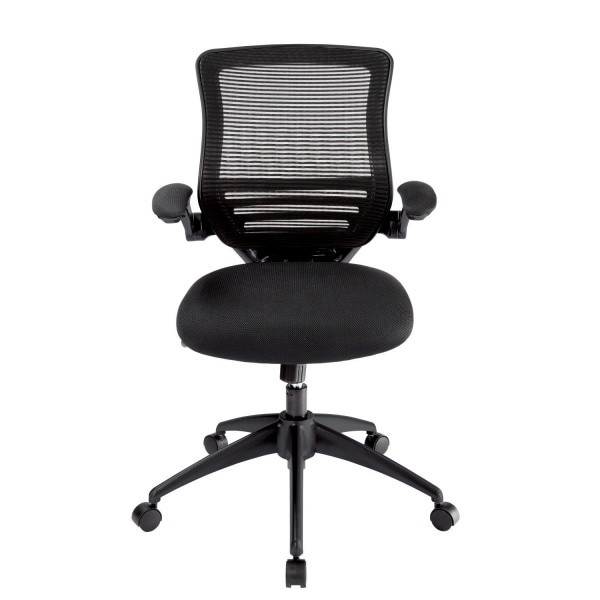 slide 9 of 10, Realspace Calusa Mesh Mid-Back Manager's Chair, Black, 1 ct
