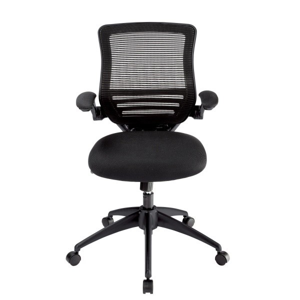 slide 10 of 10, Realspace Calusa Mesh Mid-Back Manager's Chair, Black, 1 ct