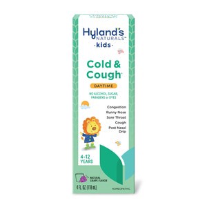 slide 1 of 1, Hyland's Homeopathic Hyland's 4Kids Cold'N Cough Syrup, Natural Grape Flavor, 4 Oz, 4 oz