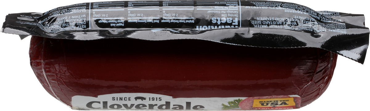slide 5 of 13, Cloverdale Sausage Summer Beef Tangy Chub, 16 oz