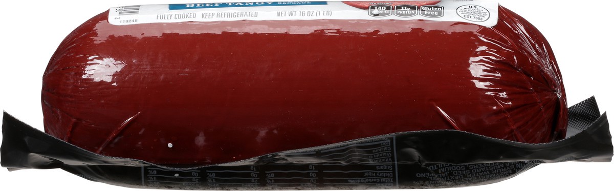 slide 2 of 13, Cloverdale Sausage Summer Beef Tangy Chub, 16 oz