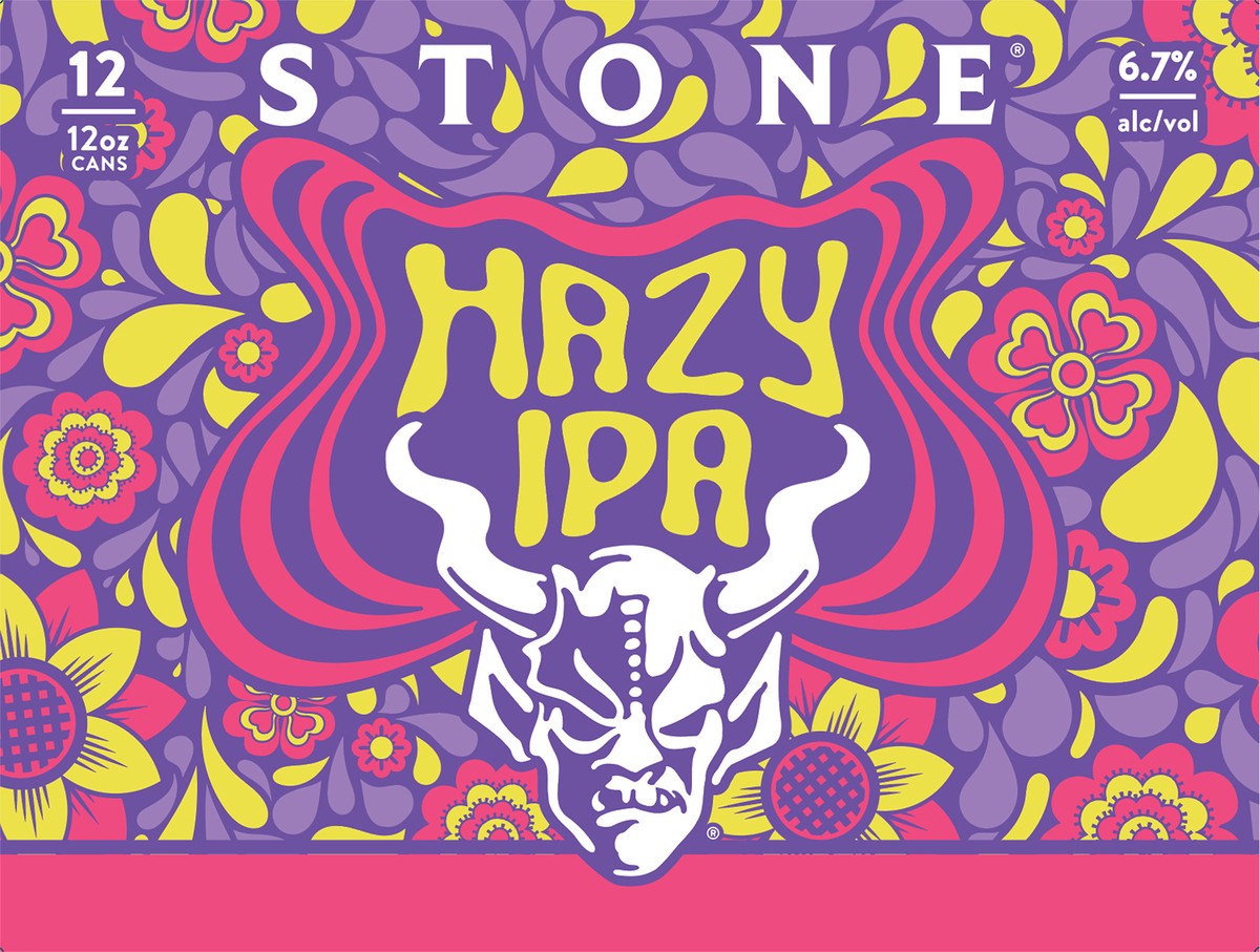 slide 4 of 7, Stone Hazy IPA Beer 12 - 12 oz Cans, 12 ct; 12 oz