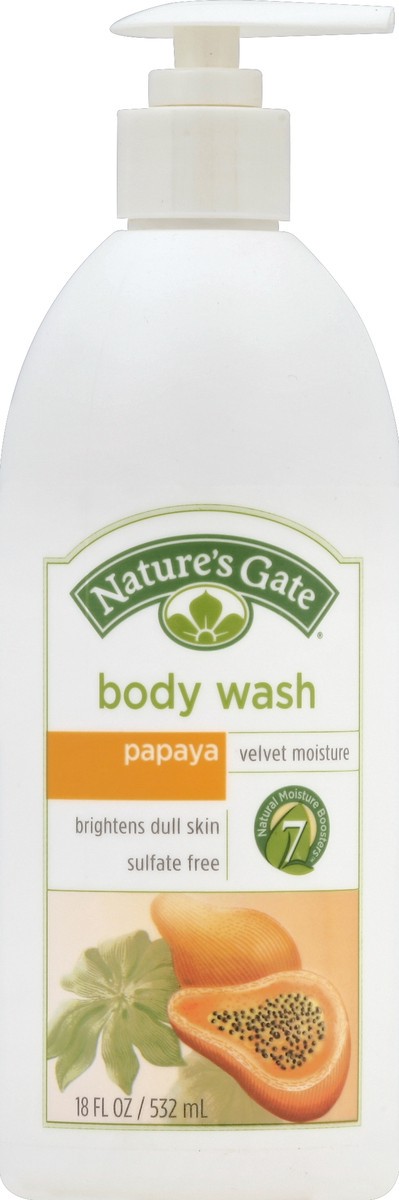 slide 2 of 3, Nature's Gate Papaya Body Wash, 18 fl oz