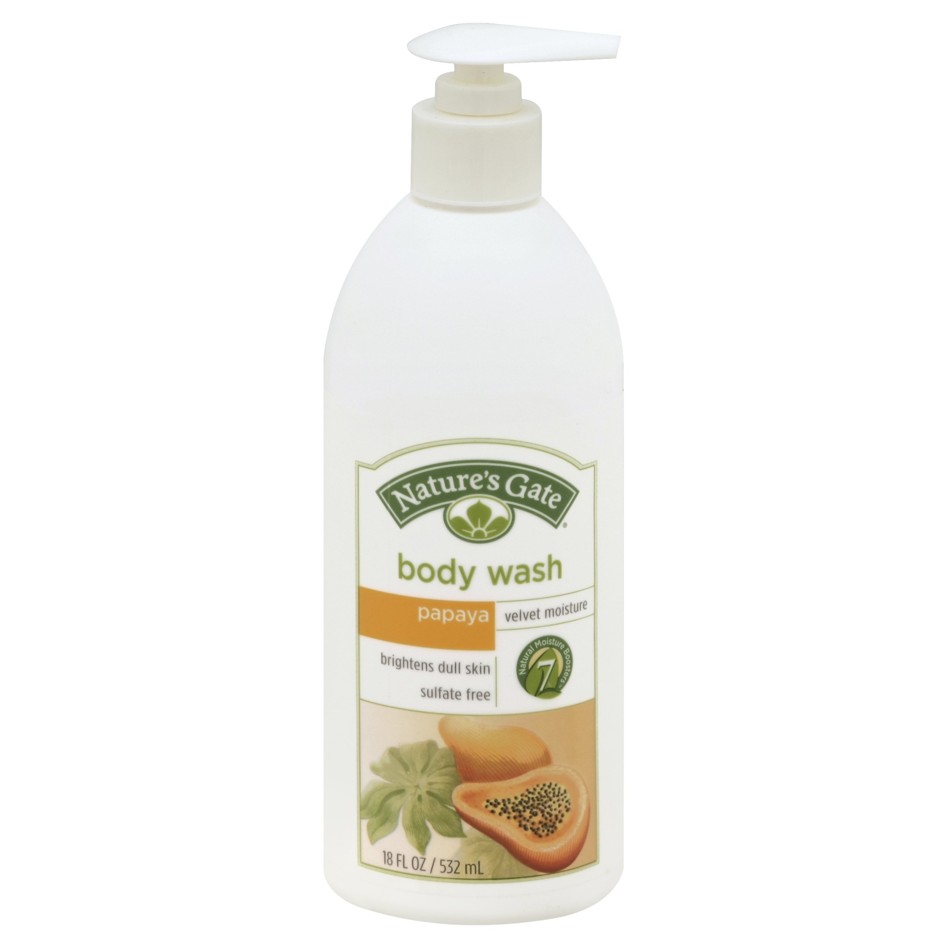 slide 1 of 3, Nature's Gate Papaya Body Wash, 18 fl oz