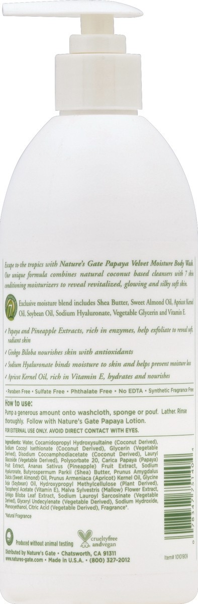 slide 3 of 3, Nature's Gate Papaya Body Wash, 18 fl oz