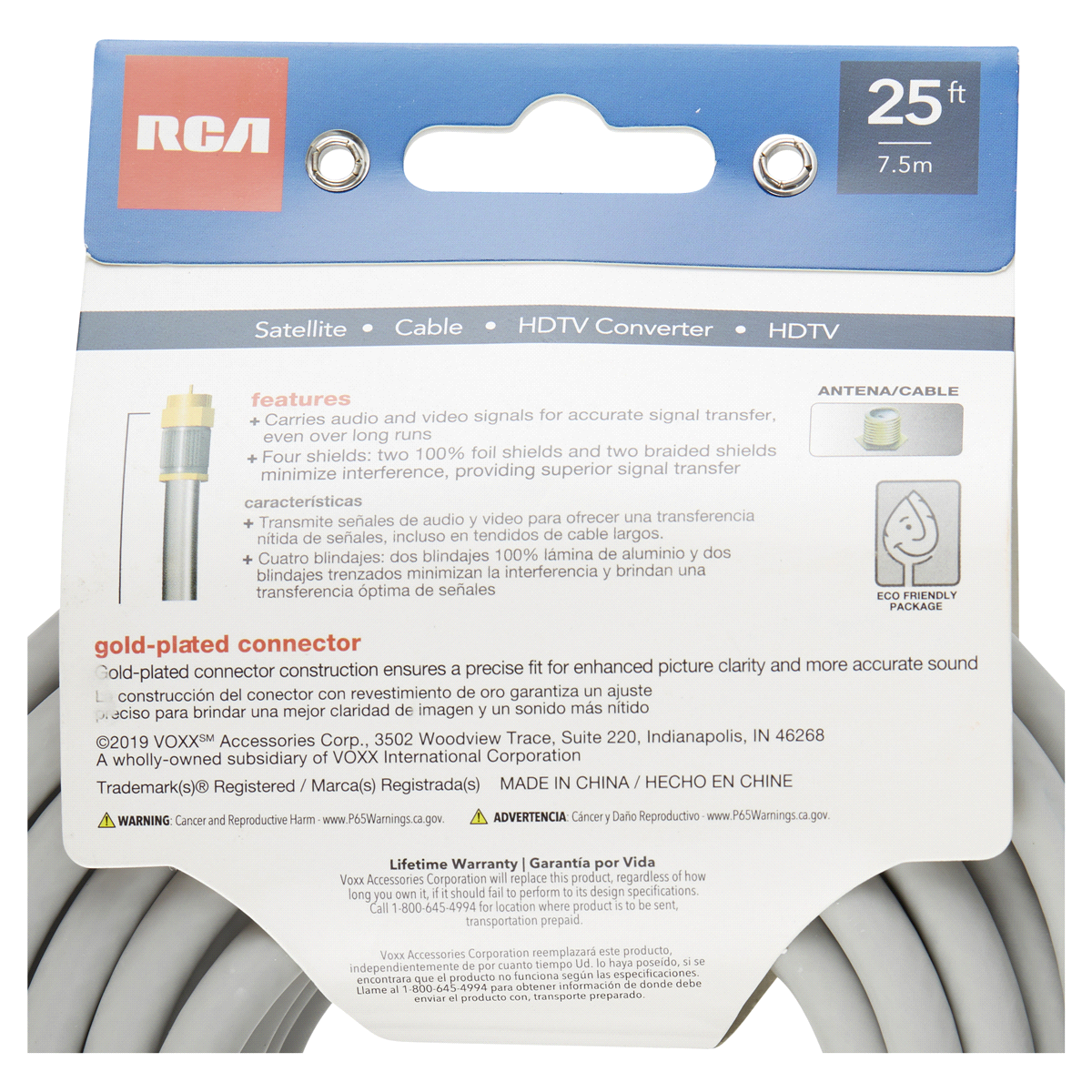 slide 5 of 5, RCA 25FT RG6 Digital Coaxial Cable, 1 ct