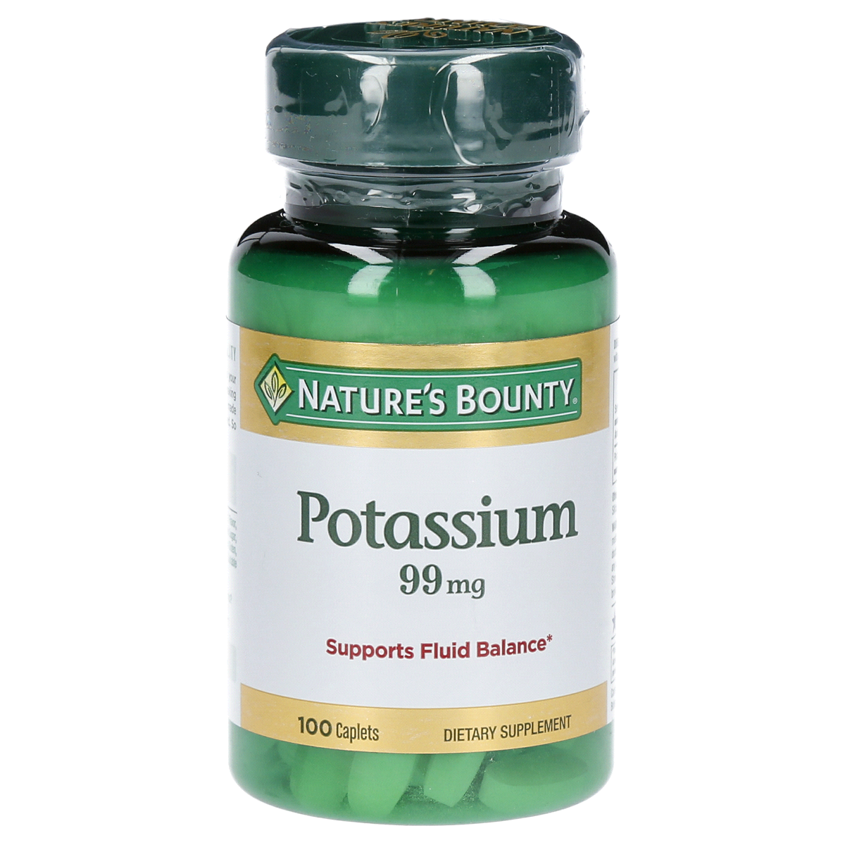 slide 1 of 1, Nature's Bounty Potassium Gluconate, 100 ct; 99 mg