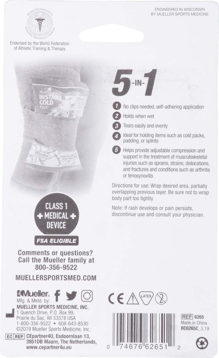 slide 3 of 12, Mueller 4 Inch Self-Adhering Bandage 1 ea, 1 ea