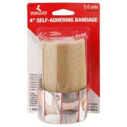 Mueller 4 Inch Self-Adhering 5.0 Yds Bandage 1 Roll
