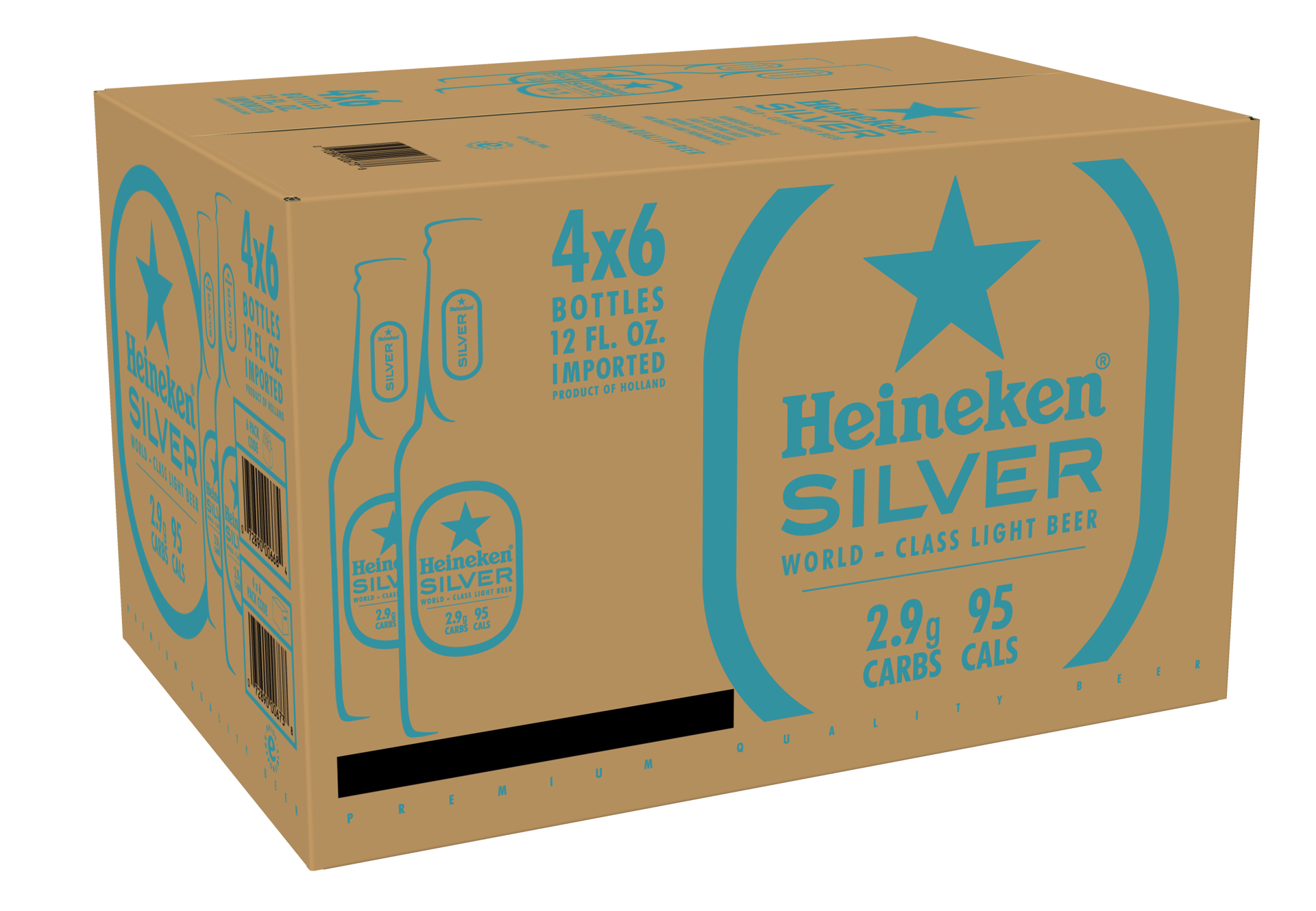 slide 2 of 2, Heineken Silver, 6 ct