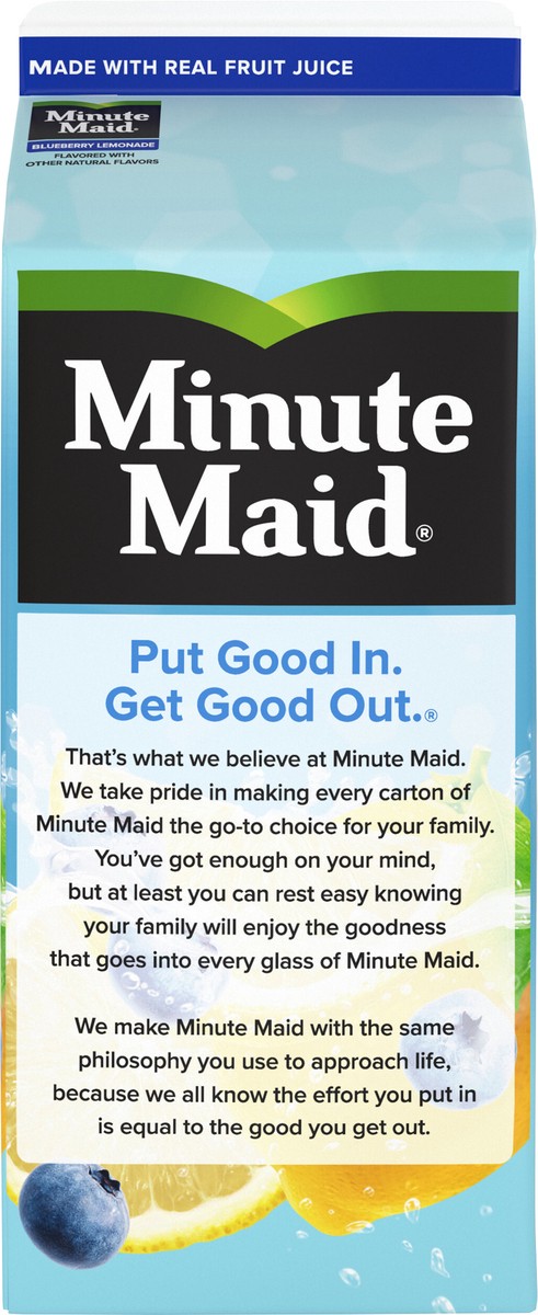 slide 3 of 7, Minute Maid Premium Blueberry Lemonade Carton- 59 fl oz, 59 fl oz