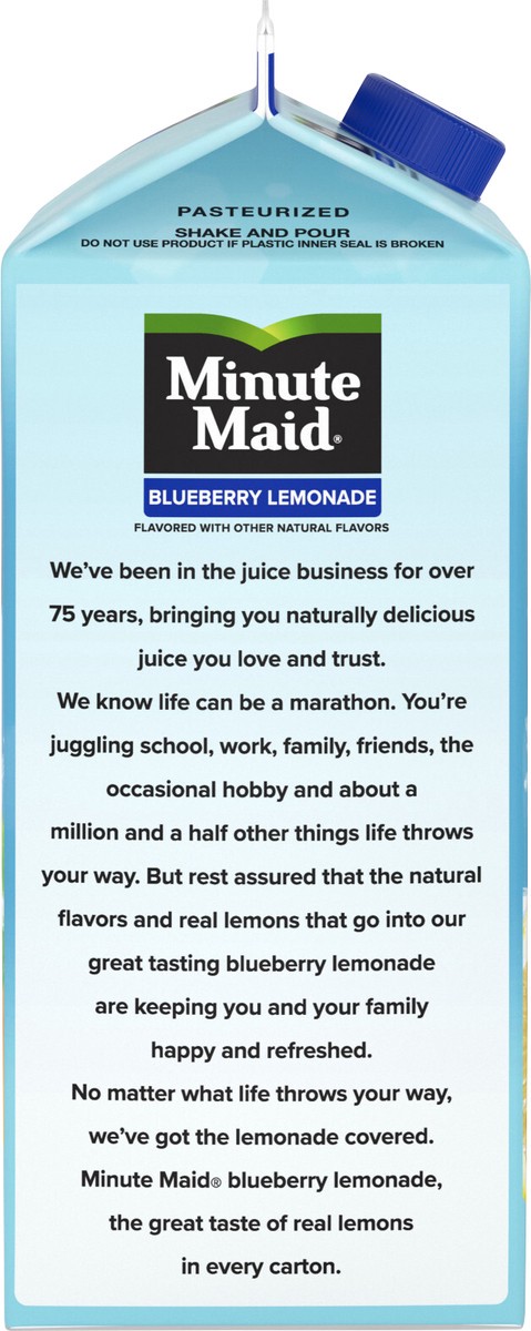 slide 5 of 7, Minute Maid Premium Blueberry Lemonade Carton- 59 fl oz, 59 fl oz