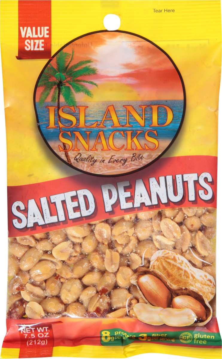 slide 6 of 13, Island Snacks Salted Peanut Value Size 7.5 oz, 7.5 oz