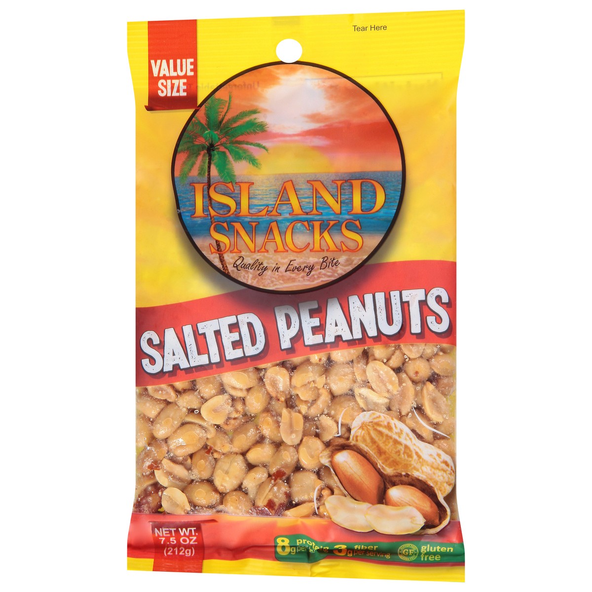 slide 8 of 13, Island Snacks Salted Peanut Value Size 7.5 oz, 7.5 oz