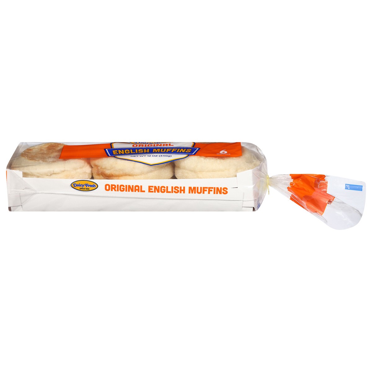 slide 1 of 12, Dairy Fresh Original English Muffins 6 ea, 6 ct