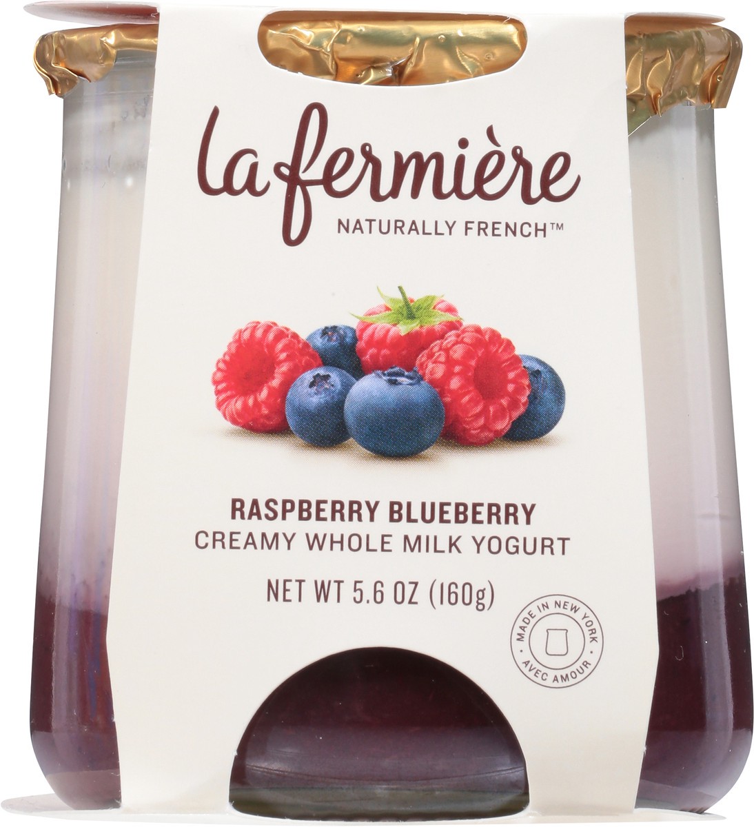 slide 9 of 9, La Fermière Creamy Whole Milk Raspberry Blueberry Yogurt 5.6 oz, 5.6 oz