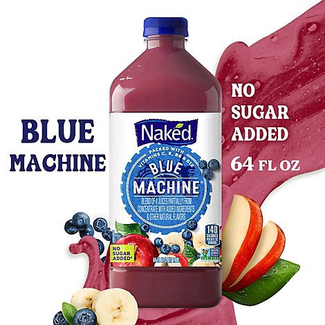 slide 1 of 1, Naked Juice Smoothie Boosted Blue Machine - 64 Fl. Oz., 64 fl oz