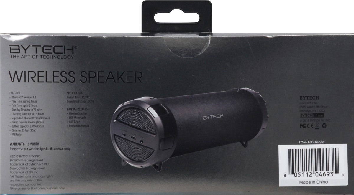 slide 7 of 10, Bytech Universal Wireless Speaker 1 ea, 1 ea