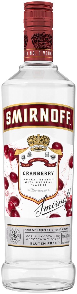 slide 1 of 3, Smirnoff Cranberry Vodka, 750 ml