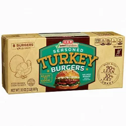 H-E-B Select Ingredients Seasoned Turkey Burger