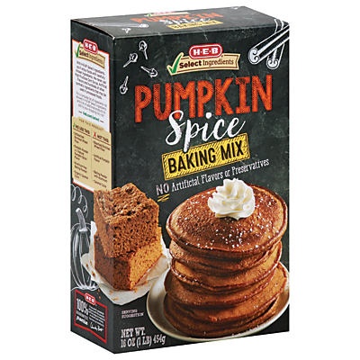 slide 1 of 1, H-E-B Select Ingredients Pumpkin Spice Baking Mix, 16 oz