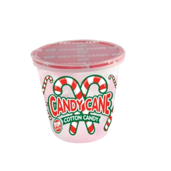slide 1 of 1, Fun Sweets Holiday Peppermint Cotton Candy, 1 ct