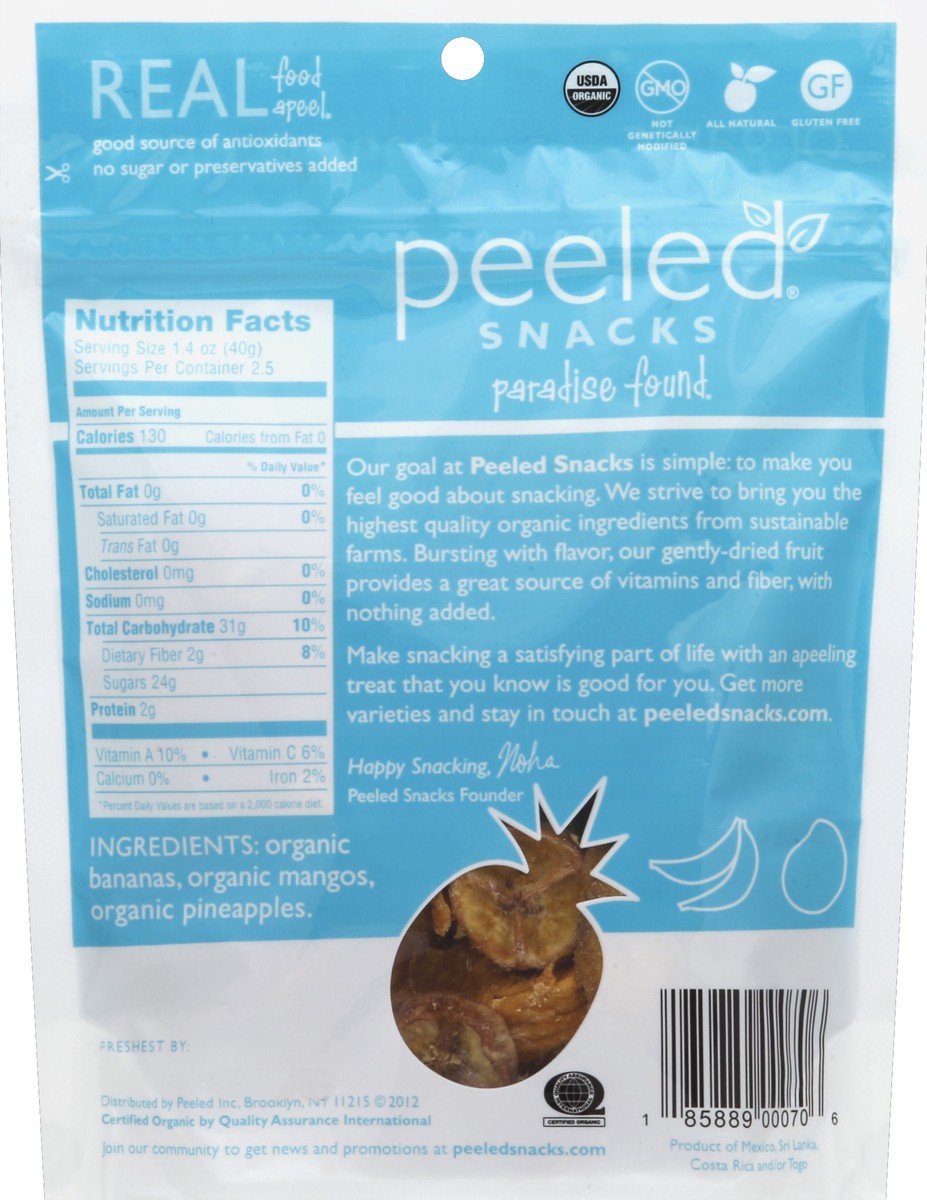 slide 3 of 3, Peeled Snacks Peeled Paradise Found Dried Mixed Fruit, 3.5 oz