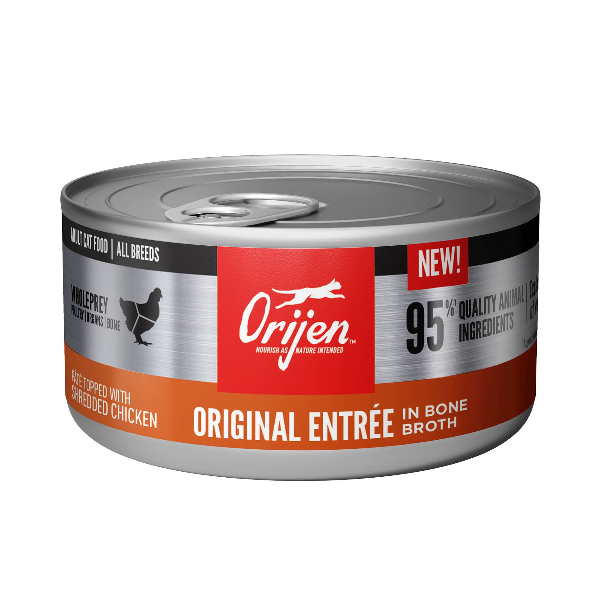 slide 1 of 4, ORIJEN Original Entrée in Bone Broth, 3oz, case of 24 cans, 3 oz