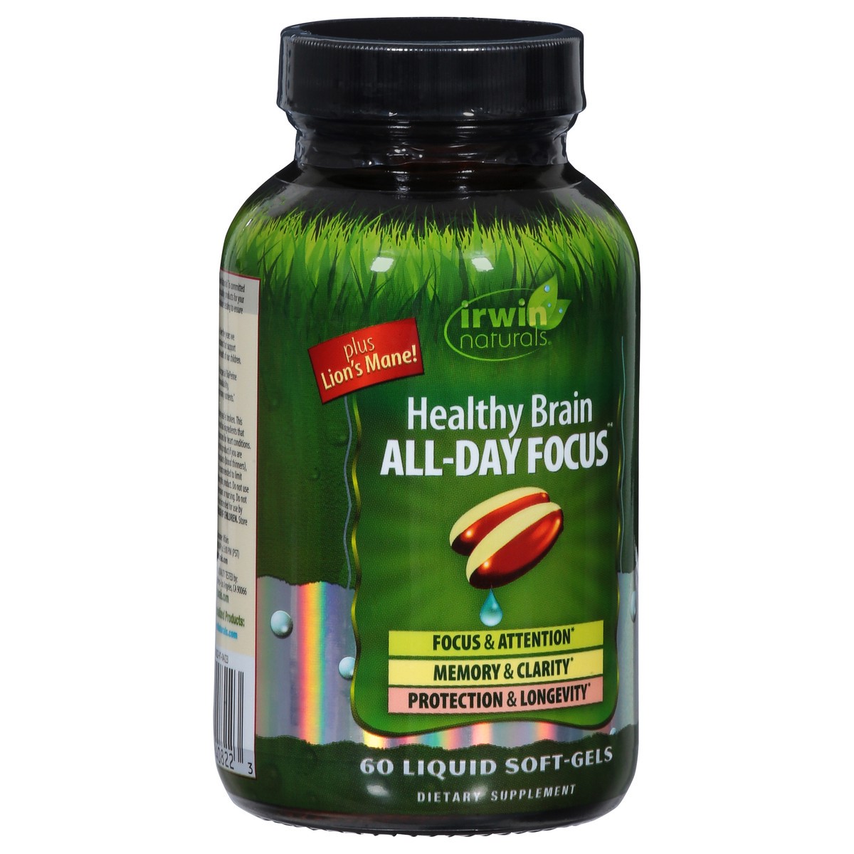 slide 4 of 14, Irwin Naturals All-Day Focus Healthy Brain 60 Liquid Soft-Gels, 60 ct
