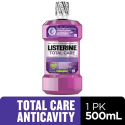 Listerine Total Care Intense Anticavity Fluoride Mouthwash, Intense Mint, 500 mL
