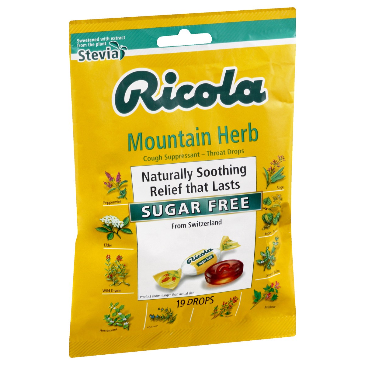 slide 10 of 11, Ricola Mountain Herb Cough Suppressant/Throat Drops 19 ea, 19 ct