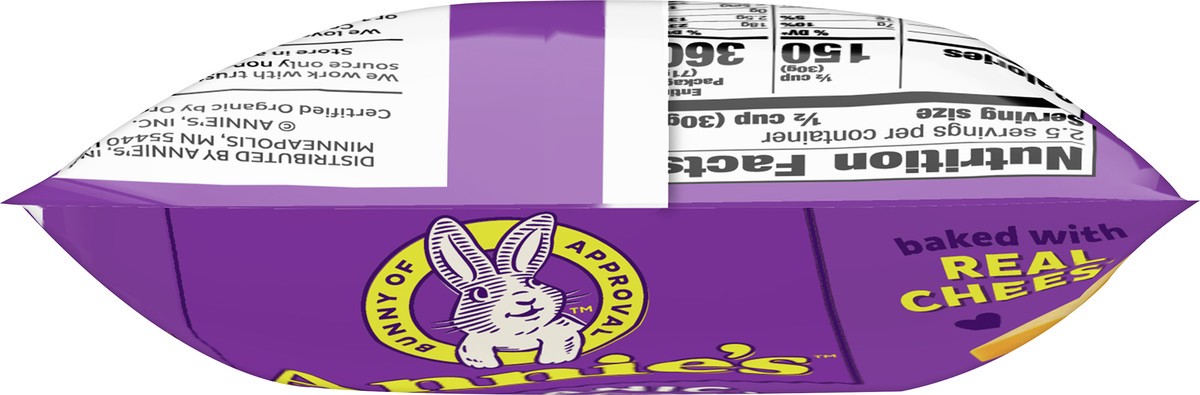 slide 11 of 14, Annie's Organic Cheddar Snack Mix With Assorted Crackers and Pretzels, 2.5 oz Bag, 2.5 oz