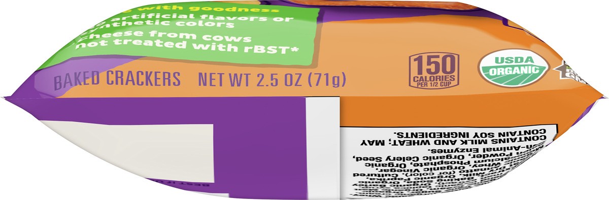 slide 9 of 14, Annie's Organic Cheddar Snack Mix With Assorted Crackers and Pretzels, 2.5 oz Bag, 2.5 oz