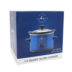 Kitchen Selectives 1.5 qt Slow Cooker, Blue