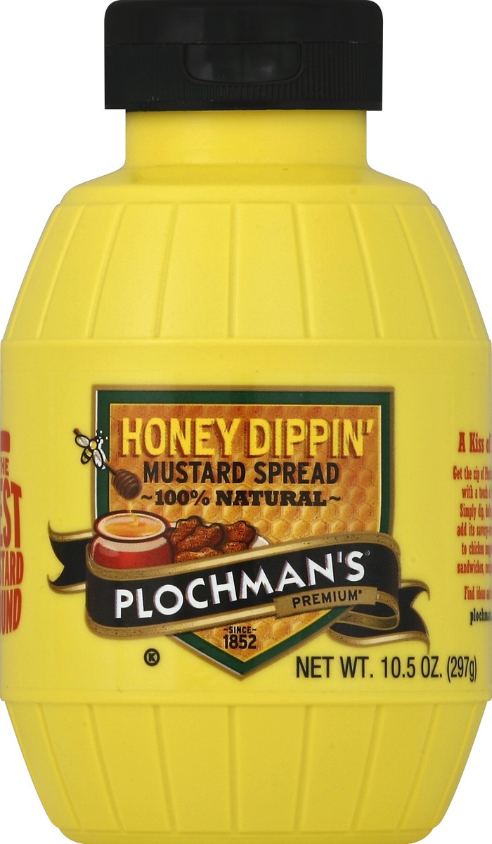 slide 5 of 6, Plochman's Sweet Yellow Honey Mustard, 10.5 oz