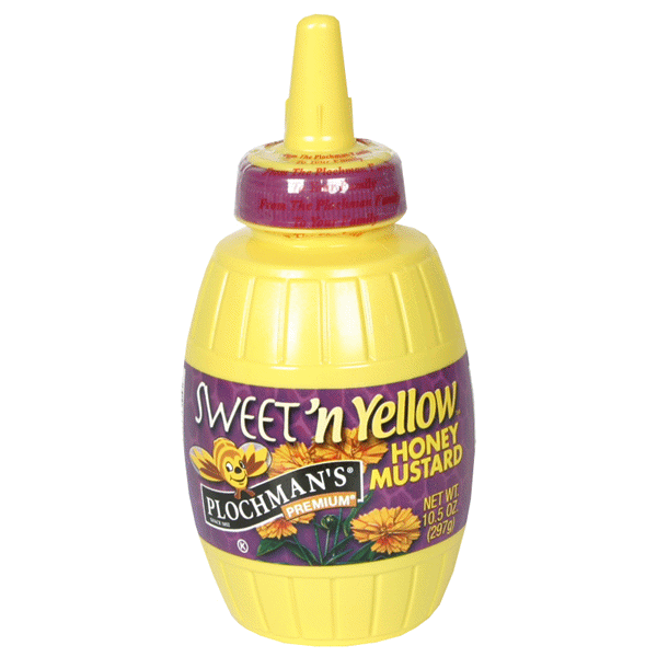 slide 1 of 6, Plochman's Sweet Yellow Honey Mustard, 10.5 oz