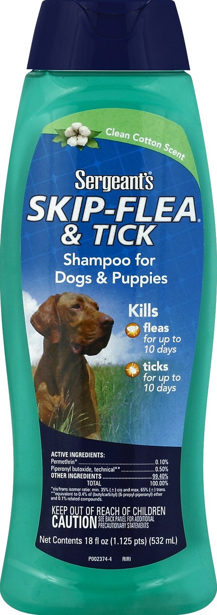 slide 2 of 2, Sergeant's Skip F&T Shampoo Dog Clean Cotton 18OZ, 18 oz