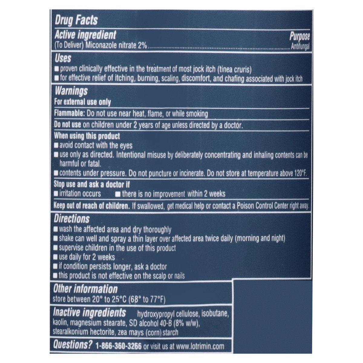 slide 10 of 14, Lotrimin AF Athlete's Foot Miconazole Nitrate Antifungal Powder Spray 4.6 oz, 4.6 oz