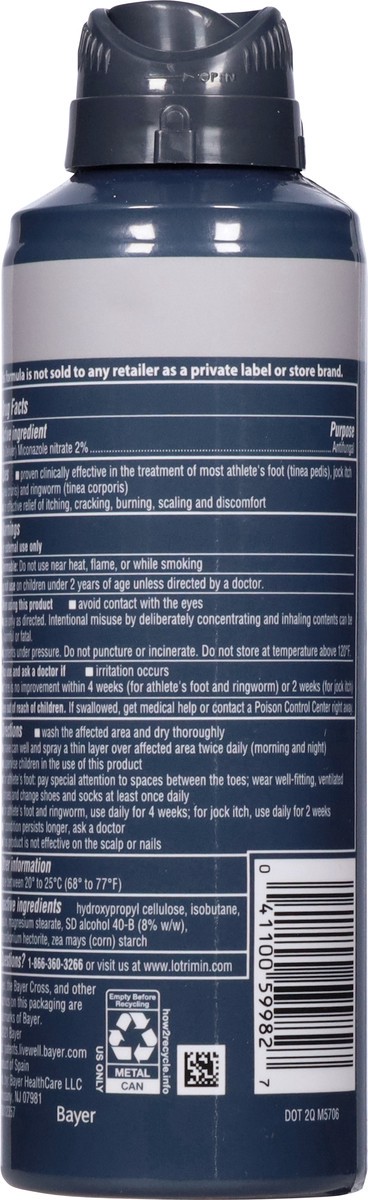 slide 11 of 14, Lotrimin AF Athlete's Foot Miconazole Nitrate Antifungal Powder Spray 4.6 oz, 4.6 oz