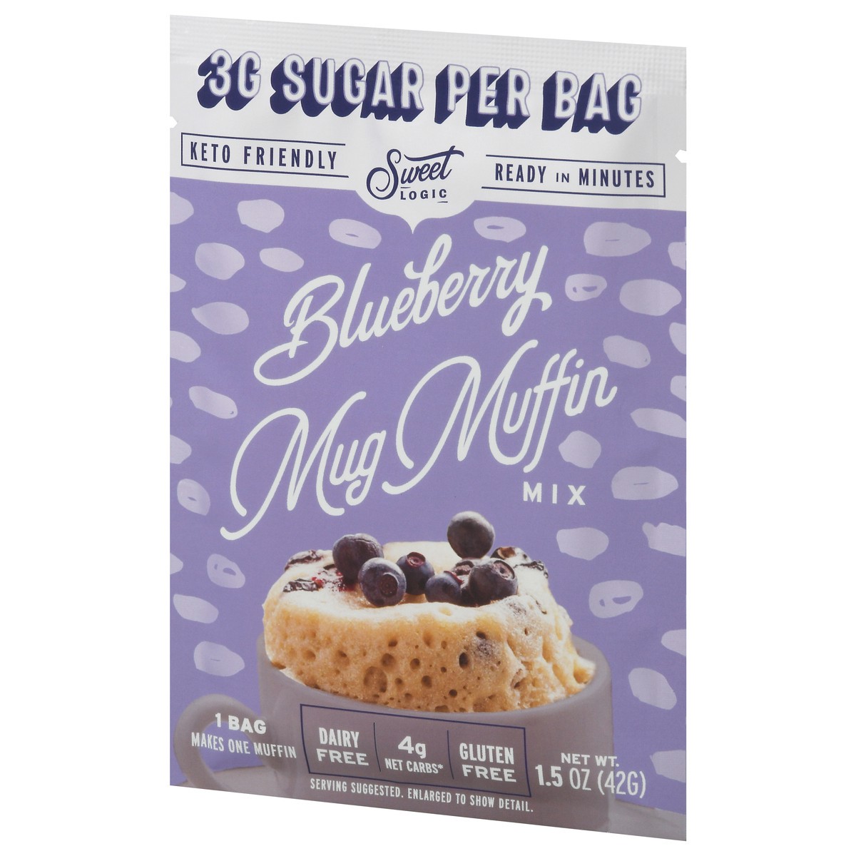 slide 3 of 9, Sweet Logic Blueberry Mug Muffin Mix, 1.5 oz