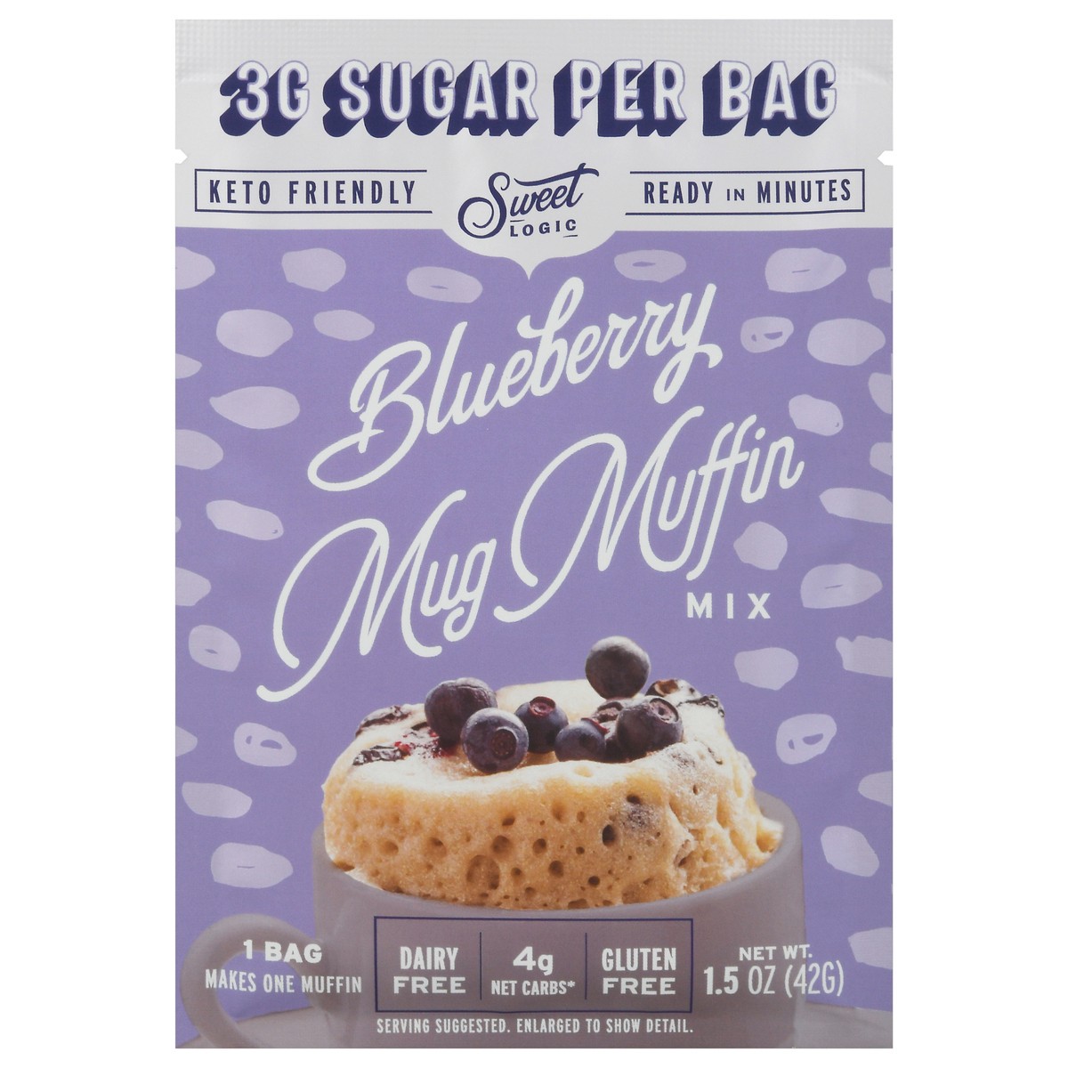 slide 1 of 9, Sweet Logic Blueberry Mug Muffin Mix, 1.5 oz