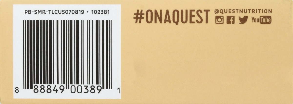 slide 9 of 9, Quest Protein Bar, S'mores Flavor, 4 ct